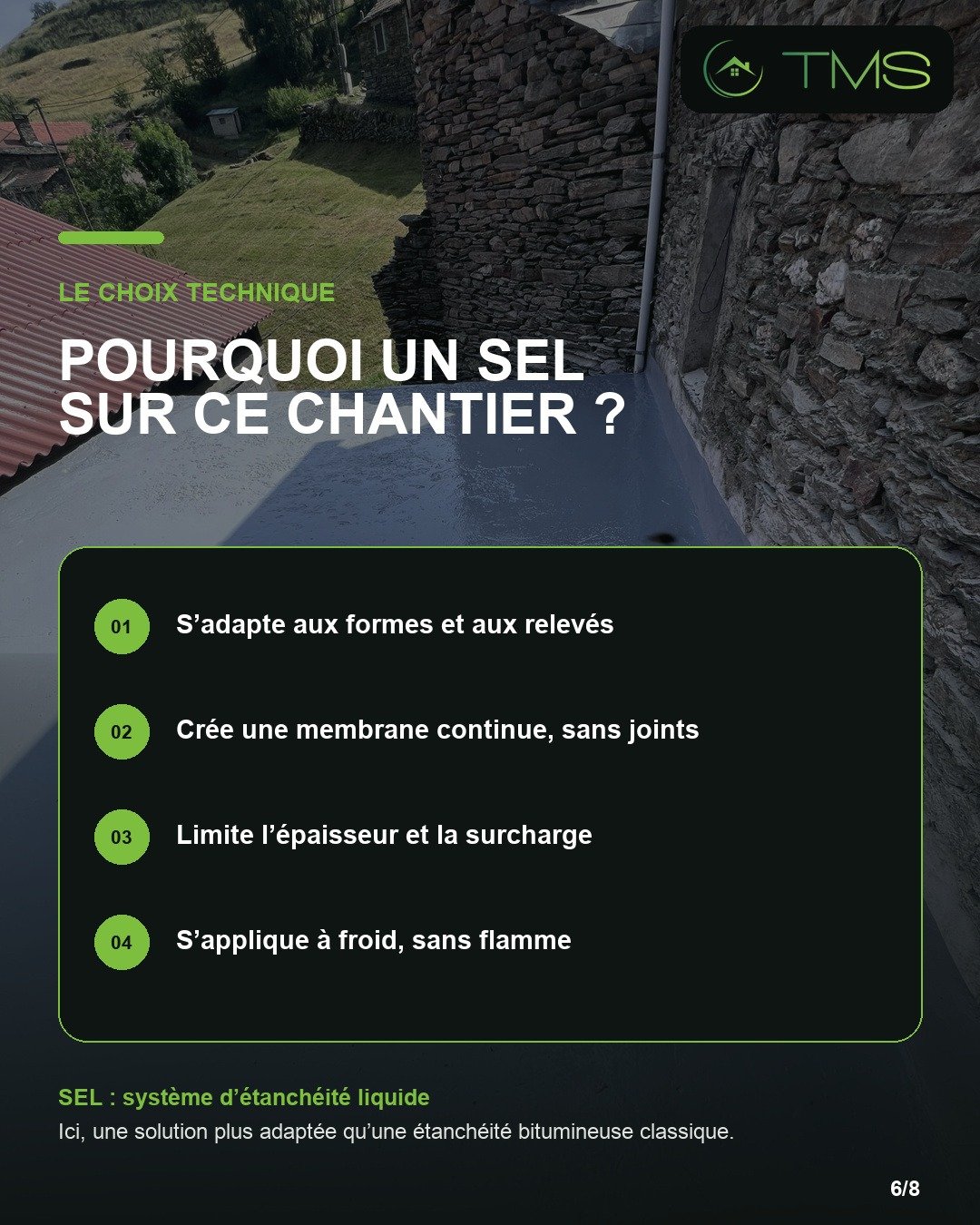 Pourquoi choisir un système d’étanchéité liquide SEL pour une toiture
